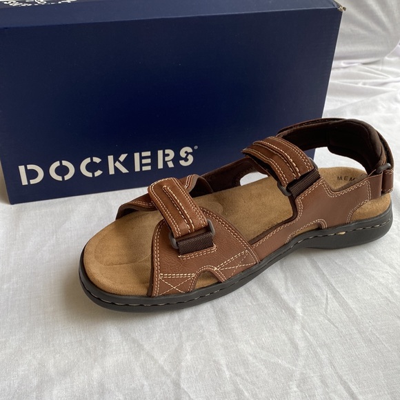 Dockers Men’s NewPage Casual 2 Strap Sandals Sz 11 in Rust - Picture 12 of 16